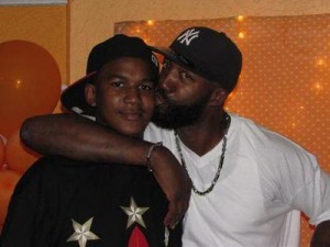 Trayvon Martin pictured with his father, Tracy Martin, before his death on February 26, 2012.