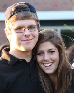 Freshman Lucas Janowicz with sister junior Lauren Janowicz