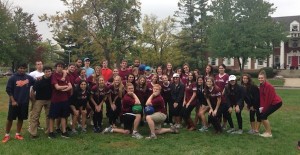 Members of Delta Delta Delta and Sigma Chi hosted "Kicks for Kids," their first collaborative philanthropy event, Oct. 13. The fundraiser raised over $500 to benefit St. Jude's Children's Hospital. Photo by Maria Urbina