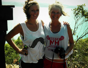 Juniors Sarah Dailey (left) and Eilee Foley in Australia, where they both studied during the fall semester.