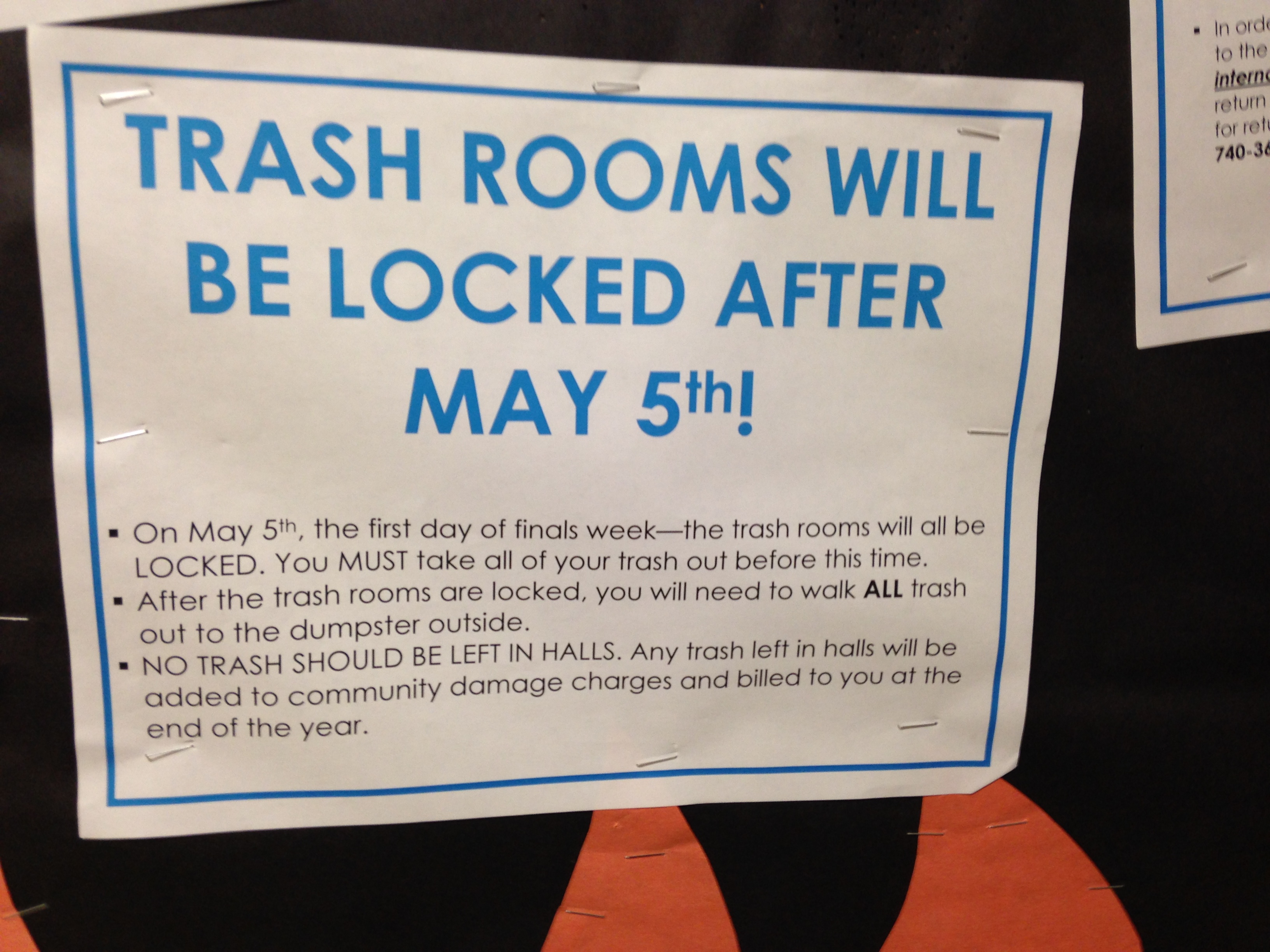 Trash room policy misses root problems