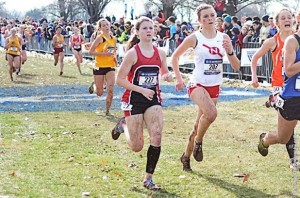 Sophomore Sarah Fowler finished 94th in the NCAA Division III cross country championship on Nov. 22. Photo: battlingbishops.com