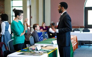 A CareerFest from last year in the Benes Rooms. Photo courtesy of the career services webpage.