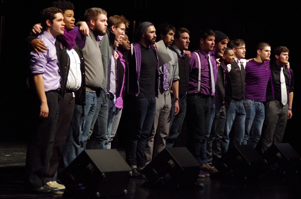 Bowling Green's 10-40 performs an original group song after they win.