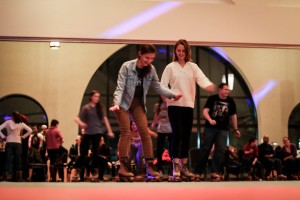 Students test out their skates. Photo courtesy of Alex Gross.