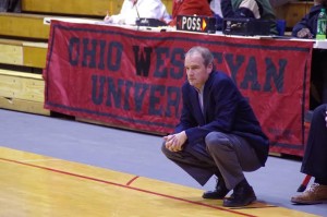 Coach Mike DeWitt watches the play. Photo courtesy of Spenser Hickey