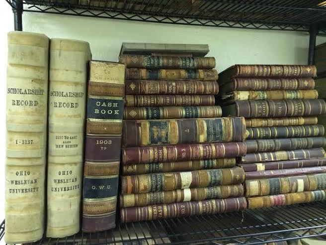 A blast from the past: OWU finds historic ledgers