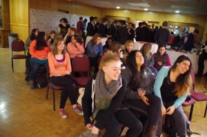 Students chat before the show. Photo courtesy of Spenser Hickey.