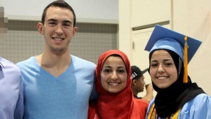 Left to right: Deah, Yusor and Razan. Photo courtesy of abcnews.com.