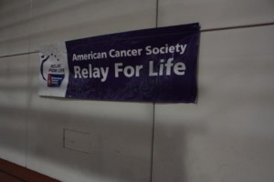 The sign at Relay for Life. Photo courtesy of Kera Bussey Sims.