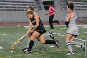 OWU field hockey players beat Bethany on Friday. Photo courtesy of the Battling Bishops website.