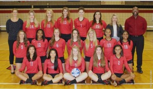The 2015-2016 volleyball team. Photo courtesy of battlingbishops.com.