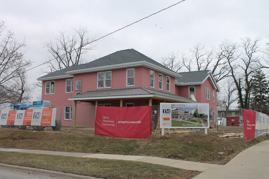 The building of new Small Living Units (SLUs) is well under way. Photo courtesy of Olivia Lease.