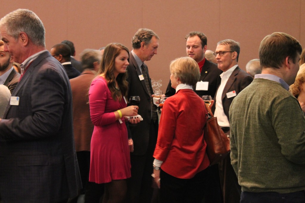 WCSA members talk to Trustees during their winter visit to campus. Photo by Olivia Lease.