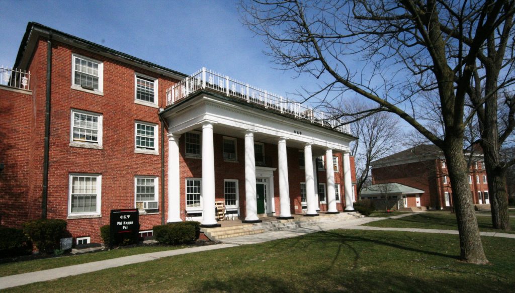 Phi Kappa Psi fraternity house located on Williams Drive. Photo courtesy of owu.edu.