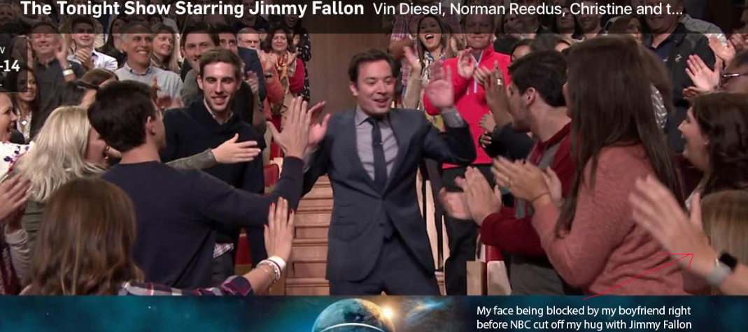 Jimmy Fallon hugged me, but there’s no proof